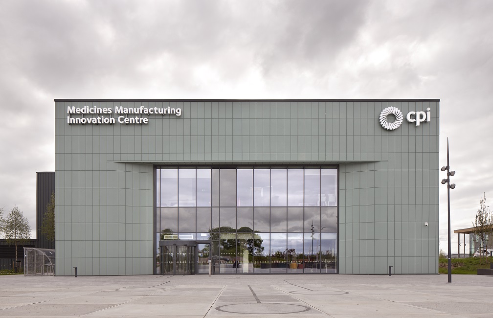 medicines manufacturing innovation centre Building Text and Logo