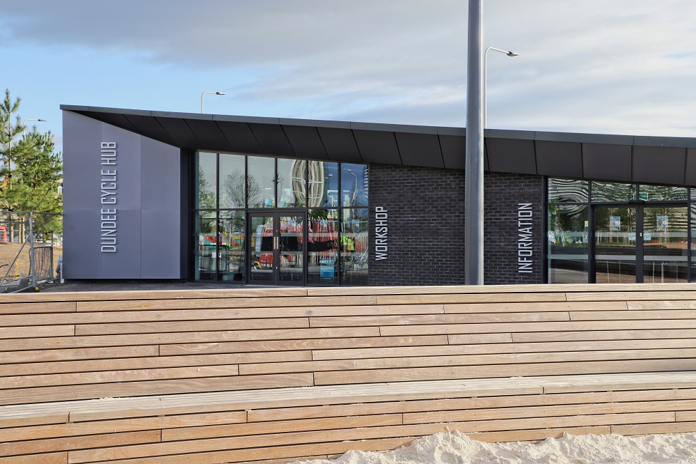 Dundee Waterfront Active Travel Hub External Illuminated Signage