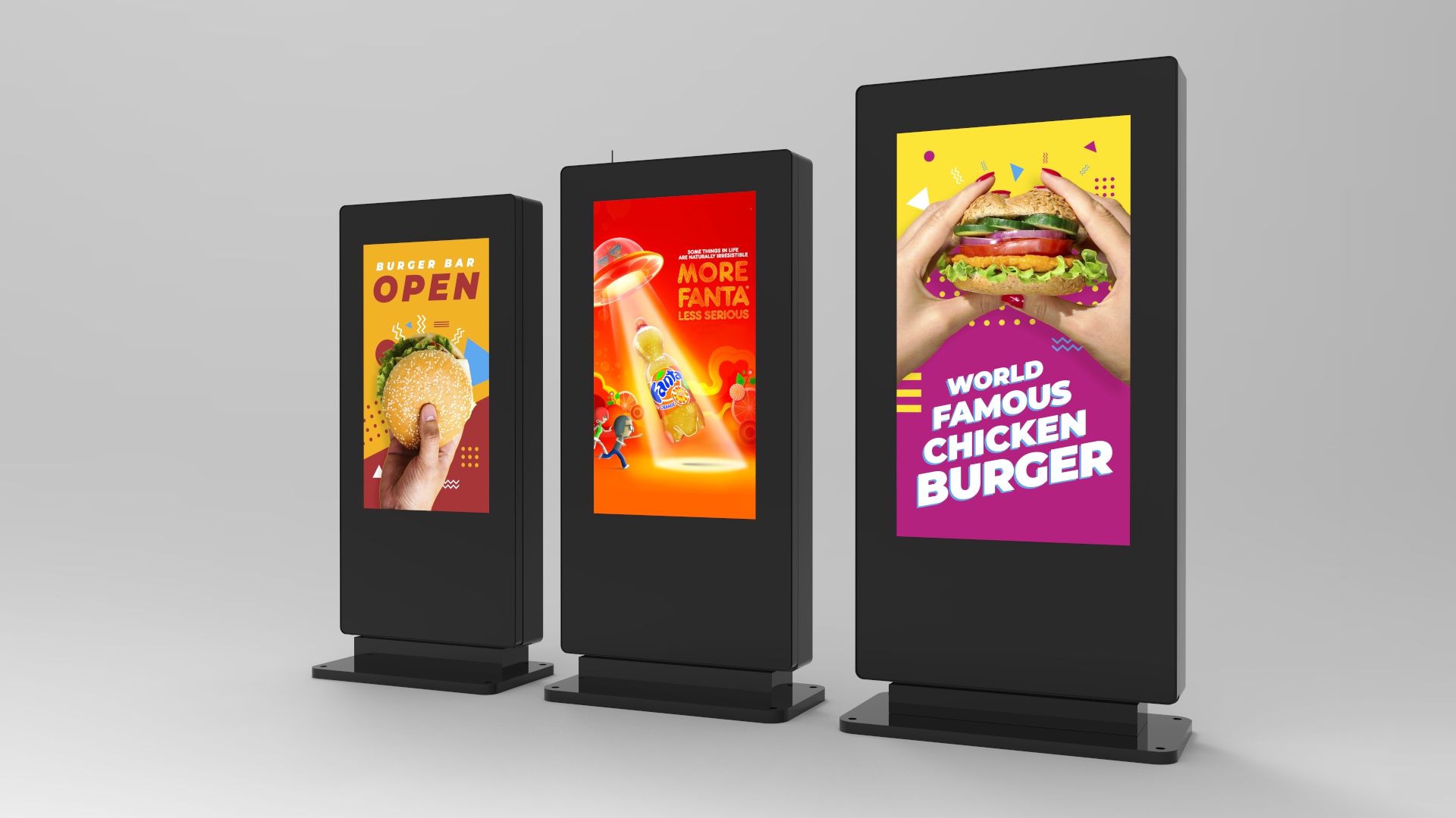 External Freestanding Digital Displays