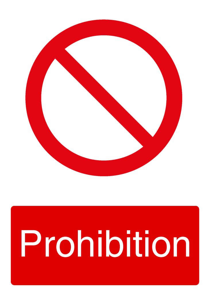 Safety Sign Prohibition
