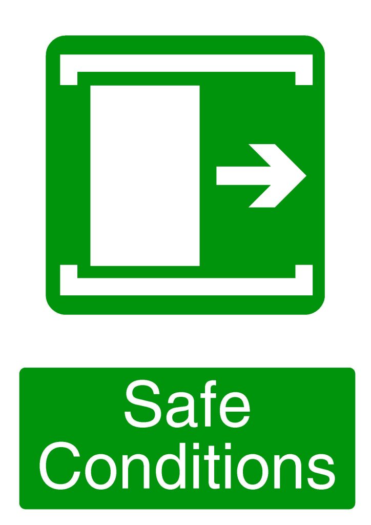 Safety Sign Safe Conditions