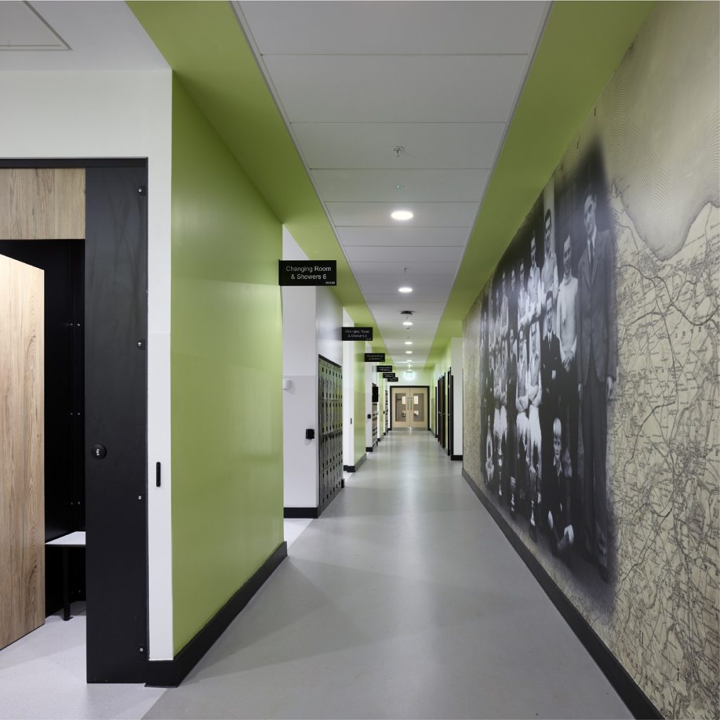 Wallyford Learning Campus, project management, digitally printed black and white map and photograph on vinyl