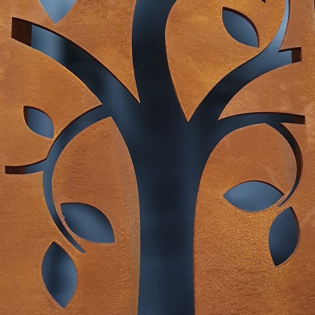 Corten Steel Fret Cut Sign Panels