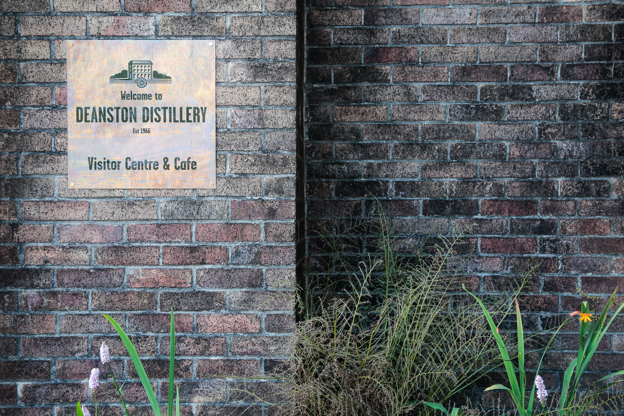 Deanston Distillery, acid etched bronze plaque