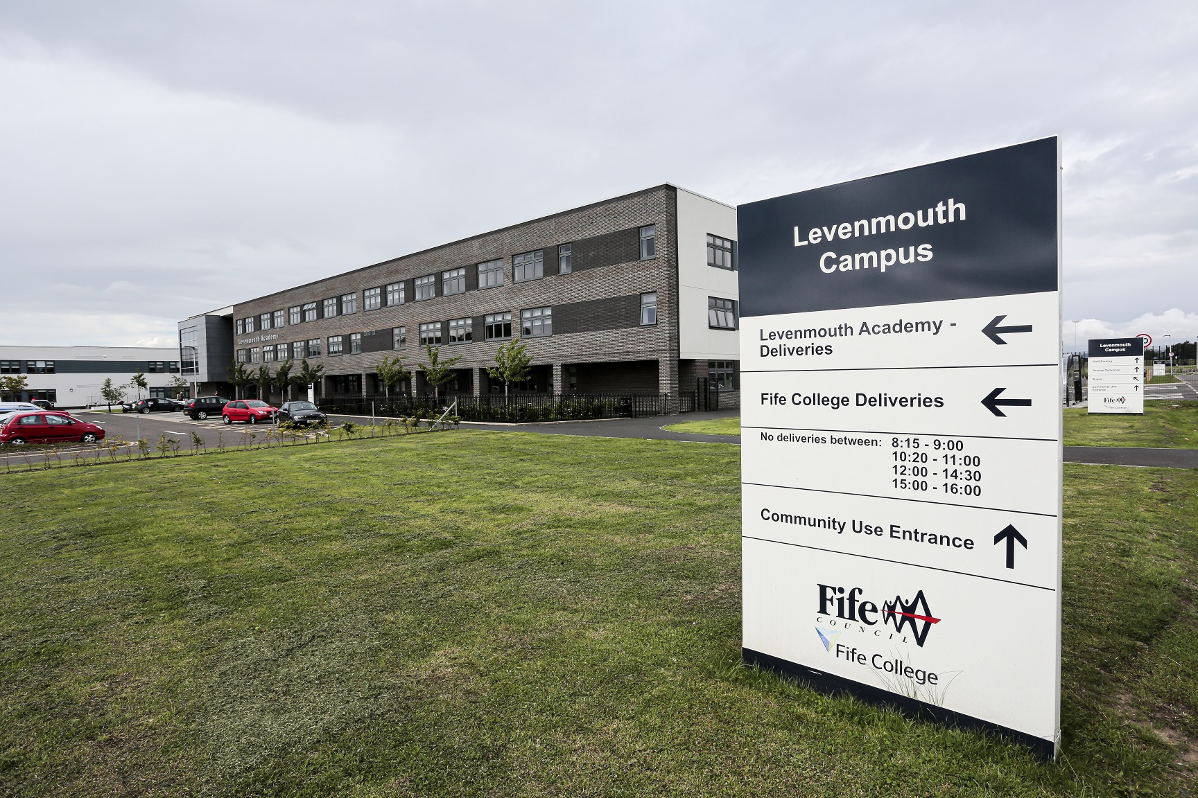 Levenmouth Academy External Totem Signs