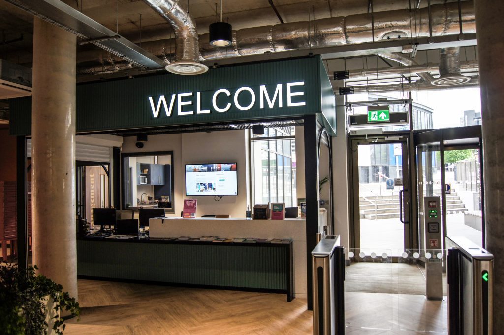 Leeds technology campus internal signage