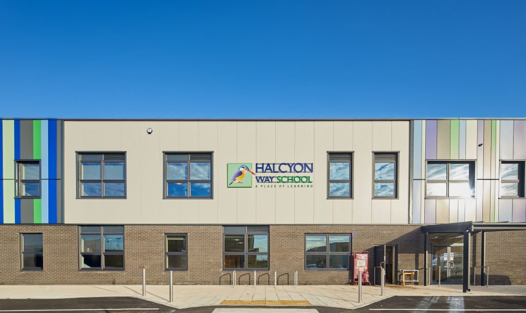 Halycon Way Dfe Schools Building Sign