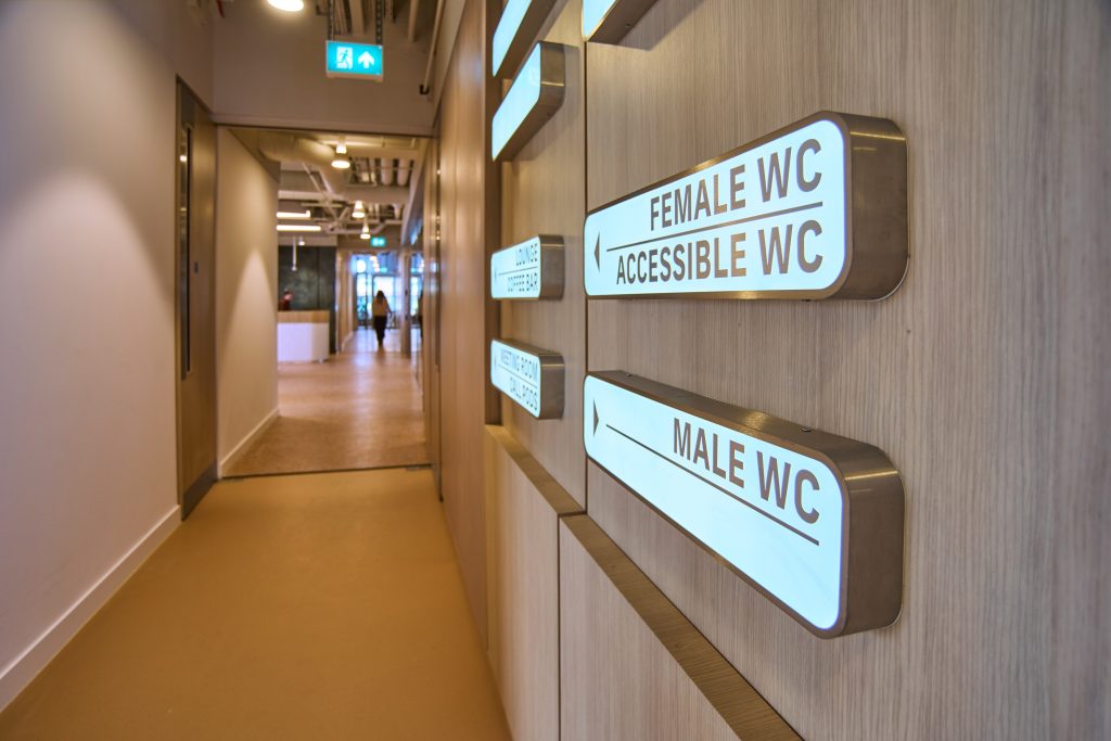 Broadgate Tower Internal Wayfinding Signage