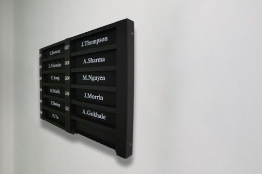 University of Oxford New College internal wayfinding sign