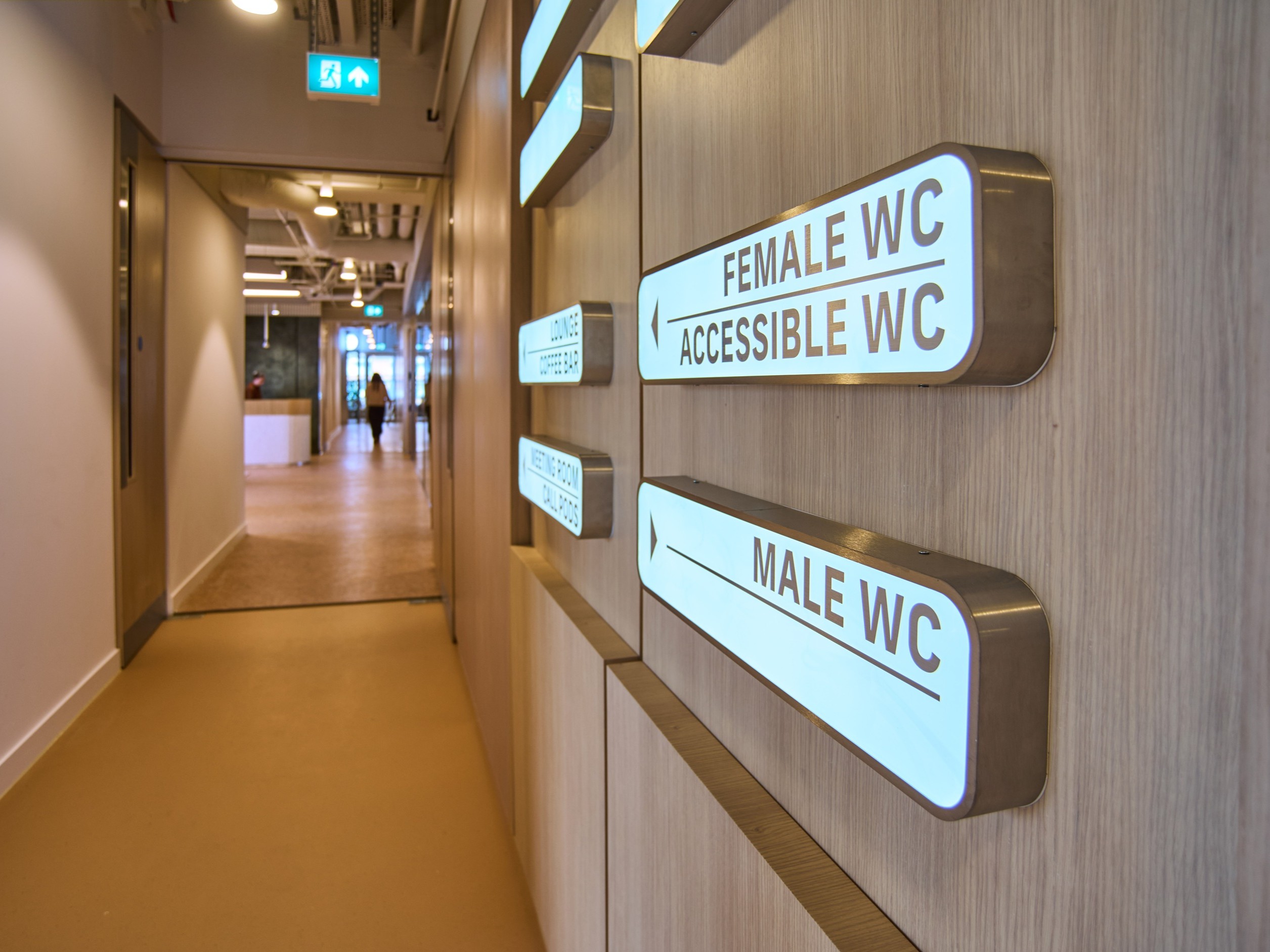 Broadgate Tower Internal Wayfinding Signage