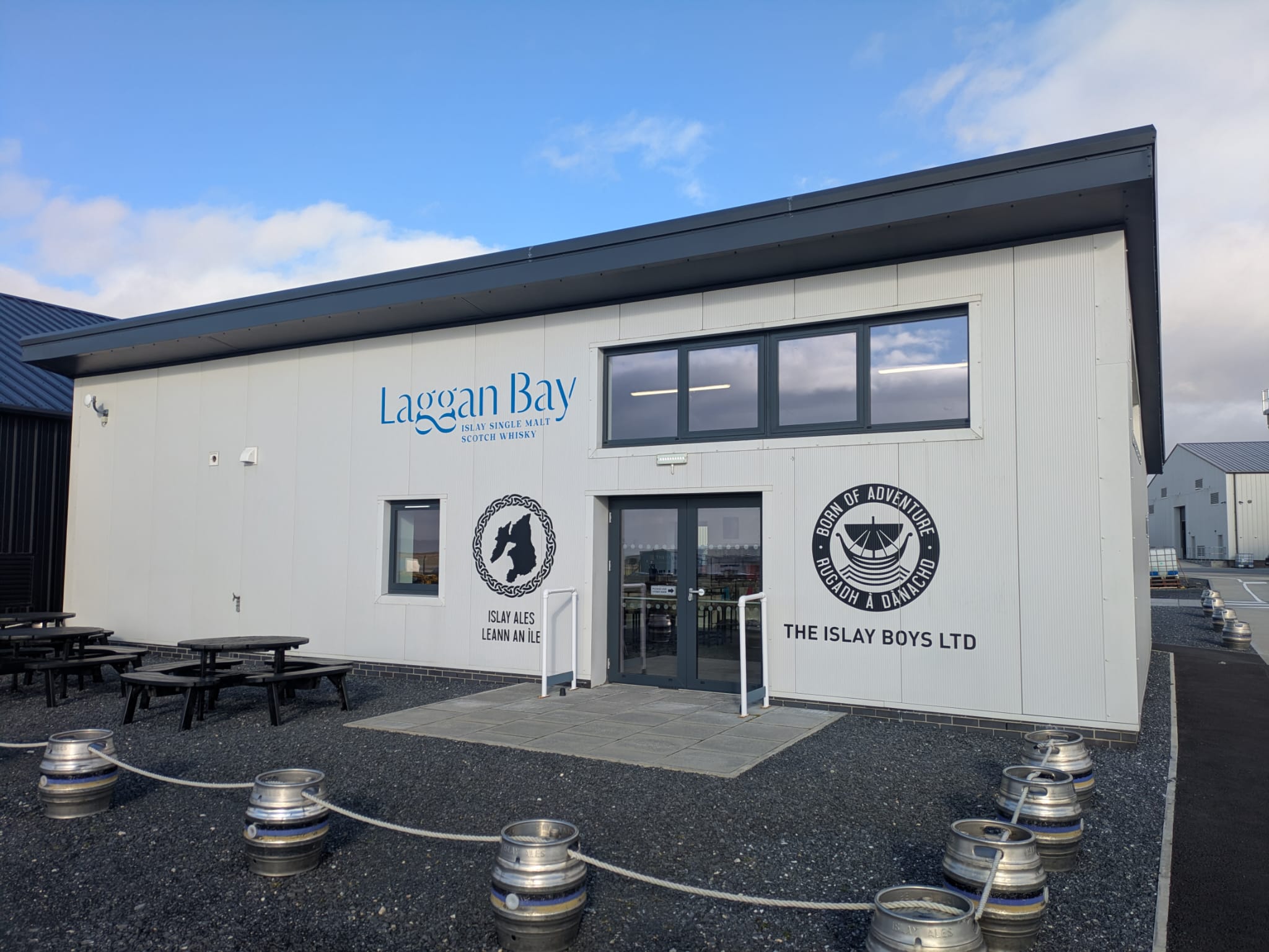 Laggan Bay and Islay Isles Brewery external Signage