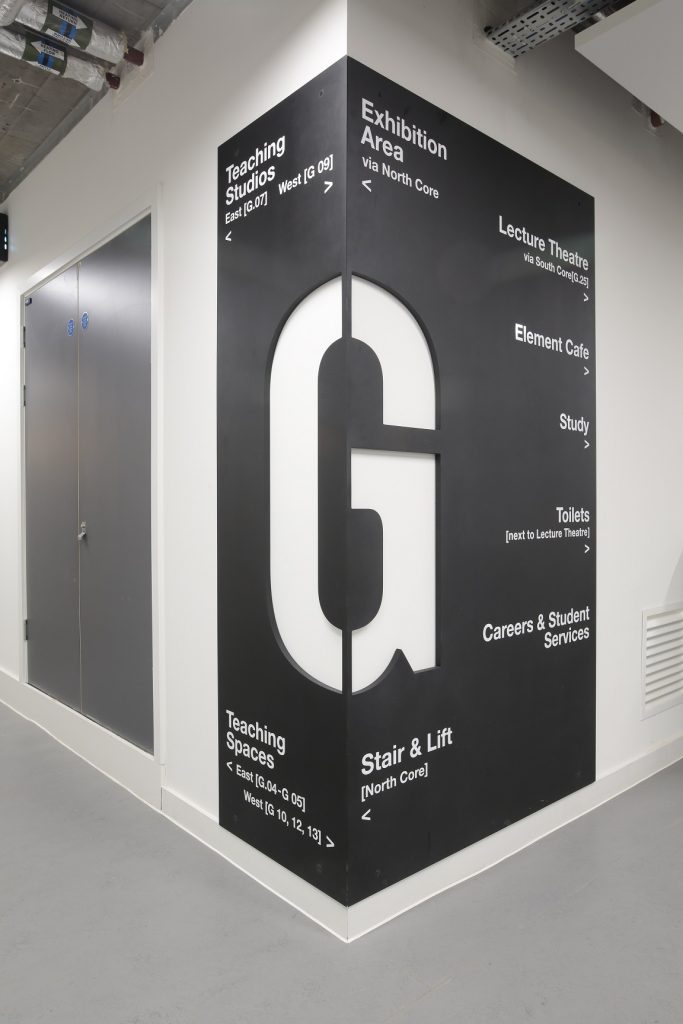 Murchison House Valchromat. Sustainability in signage example