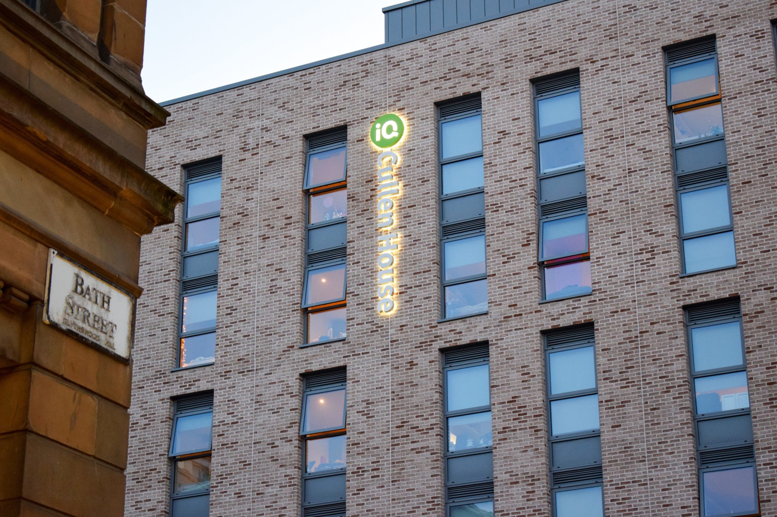 iQSA Cullen House Signage Illuminated text and logo